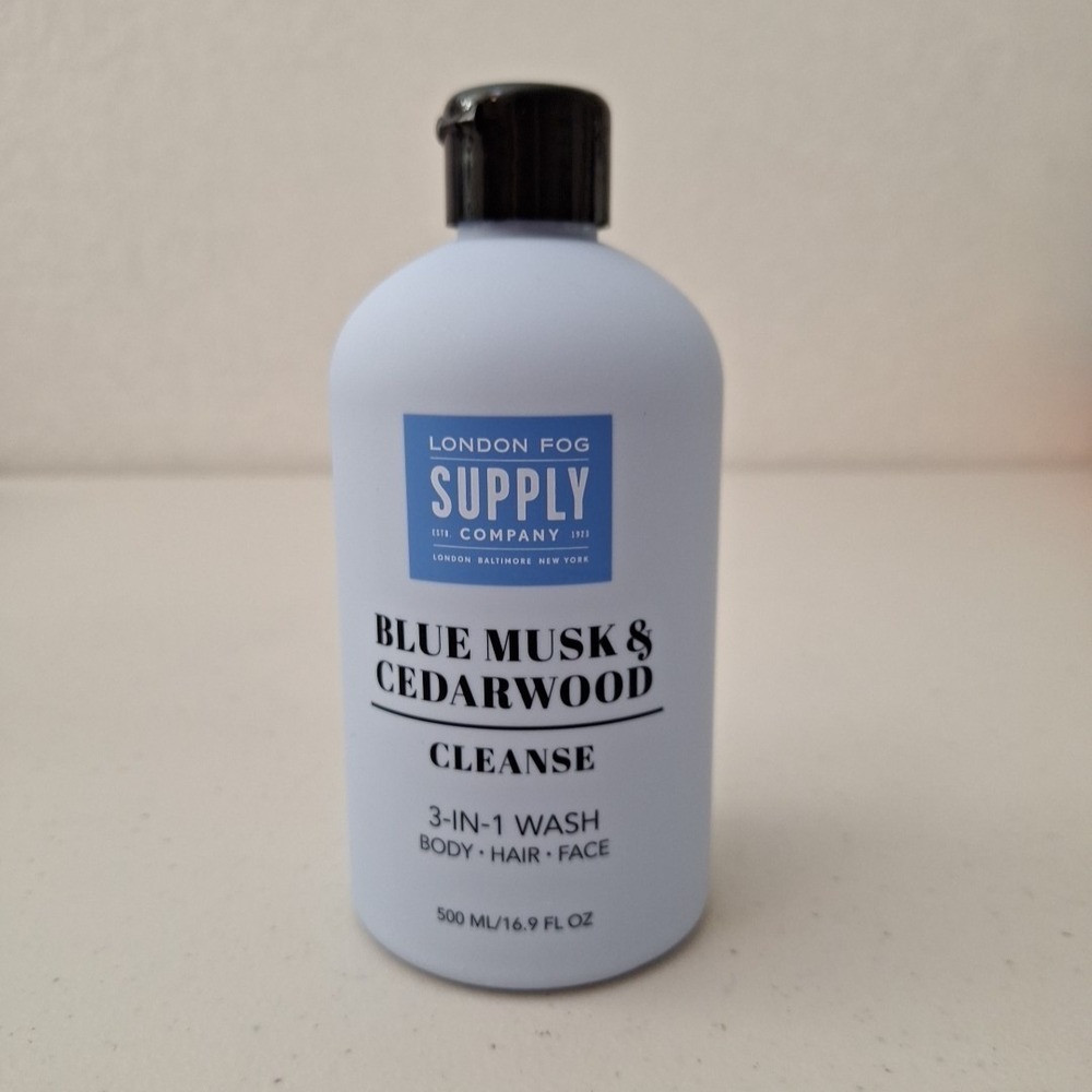 DISCONTINUED‎ London Fog Supply Co. BLUE MUSK & CEDARWOOD 3-in-1 Wash NEW - Picture 3 of 10